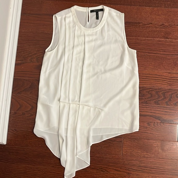 BCBG White Sleeveless Blouse - Picture 1 of 1